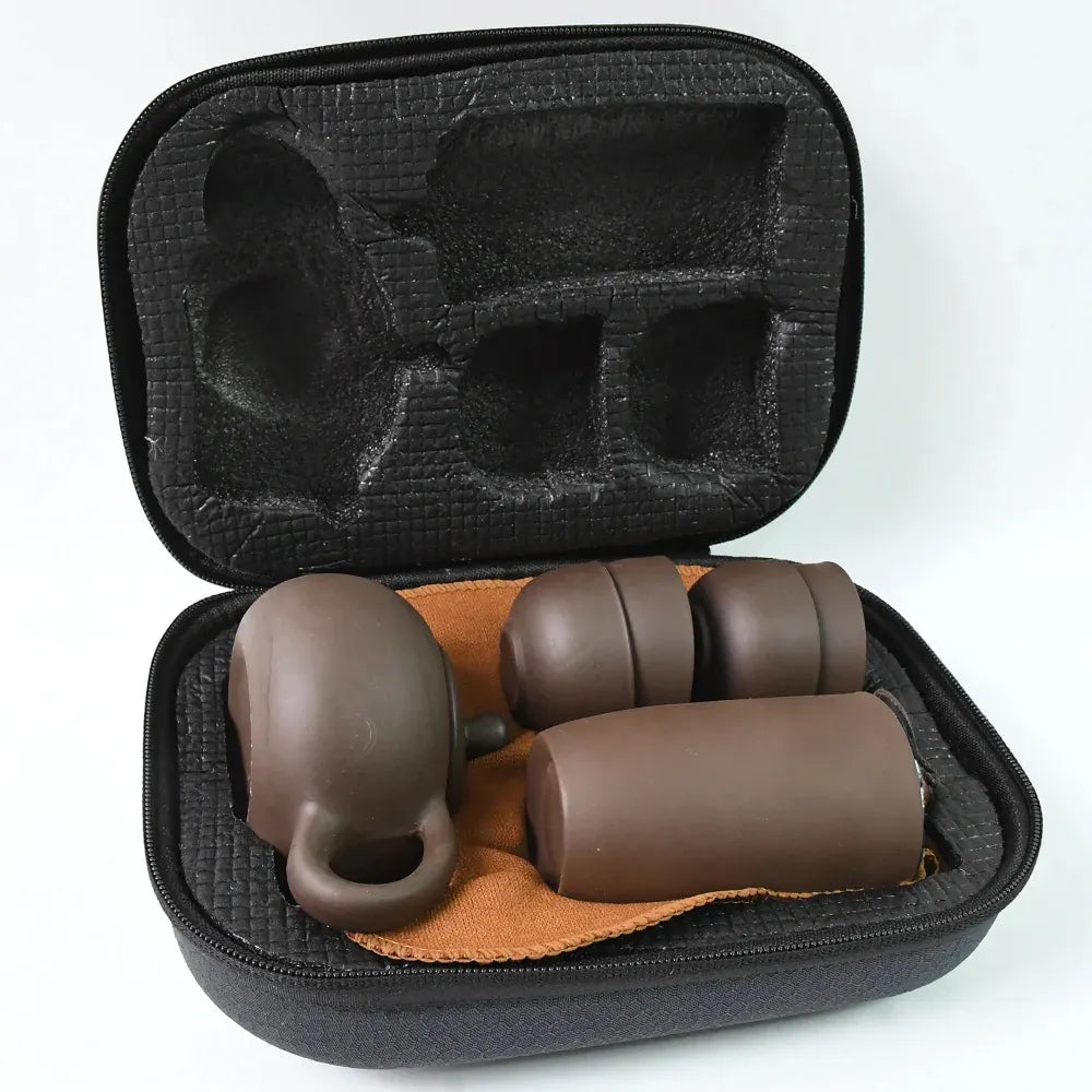 Portable ceramic tea set - home decor