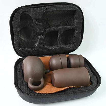 Portable ceramic tea set - home decor