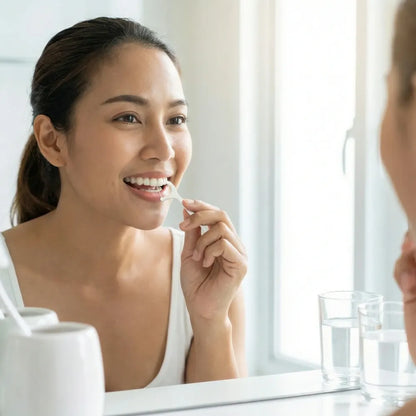 Portable dental floss picks - health care