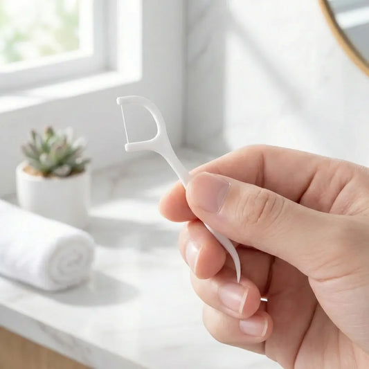 Portable dental floss picks - health care