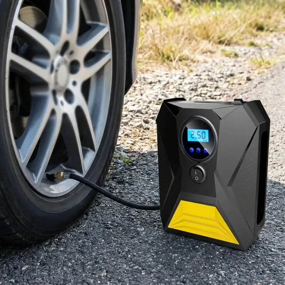Portable digital tire inflator - automotive