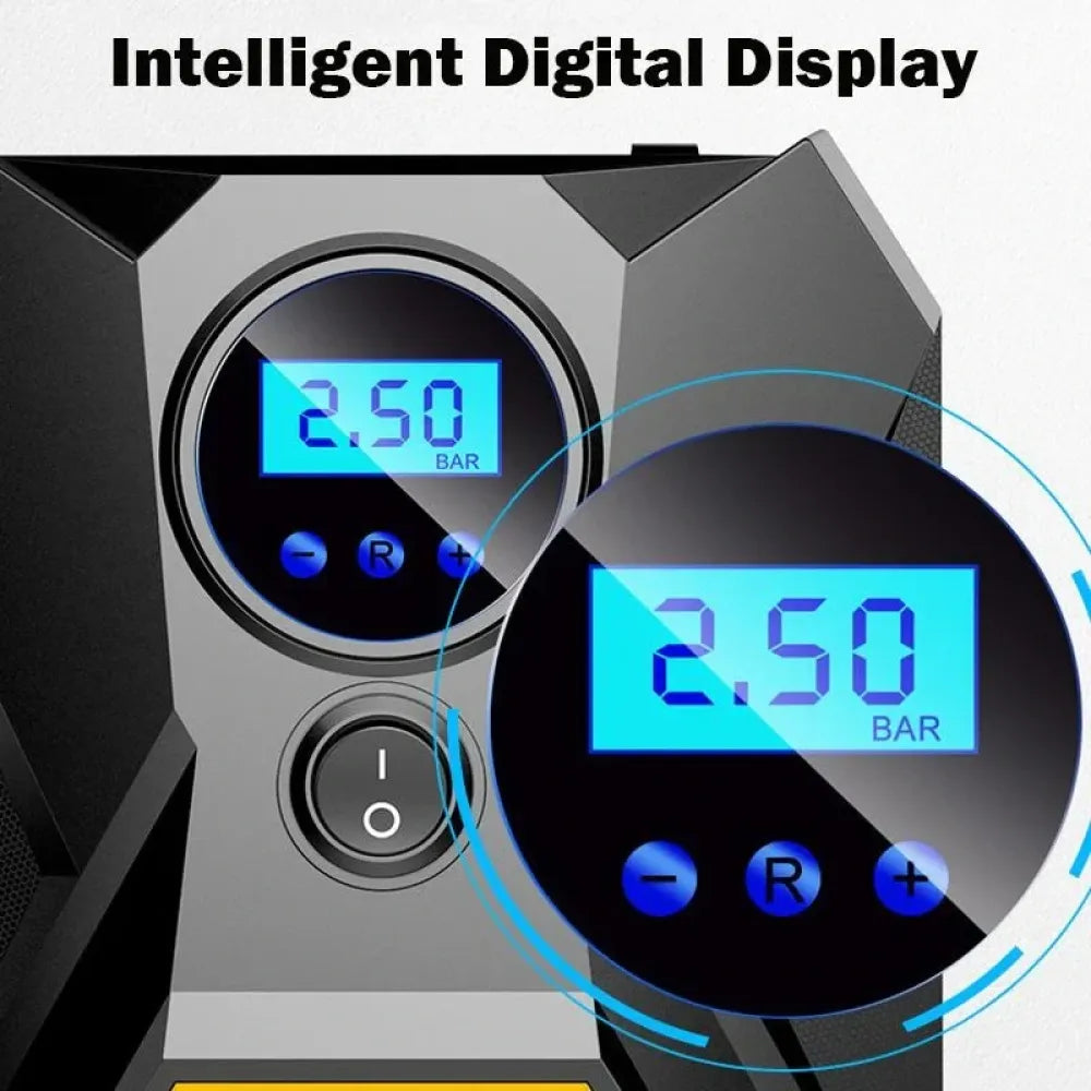 Portable digital tire inflator - automotive