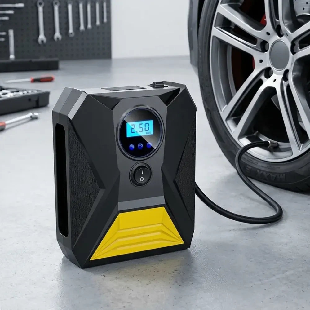 Portable digital tire inflator - automotive