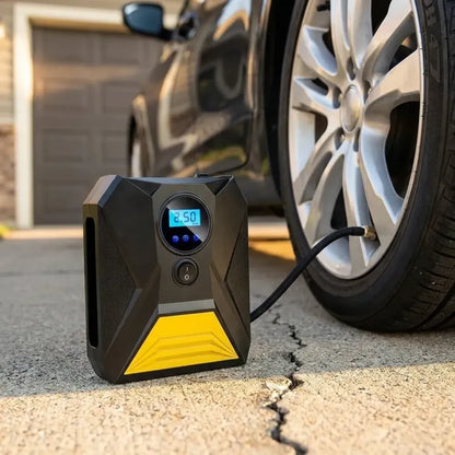 Portable digital tire inflator - automotive