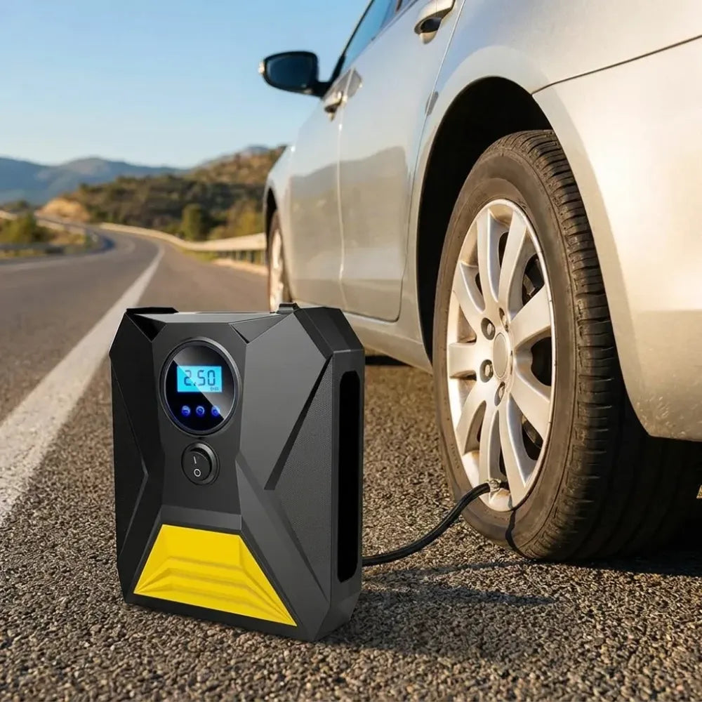 Portable digital tire inflator - automotive