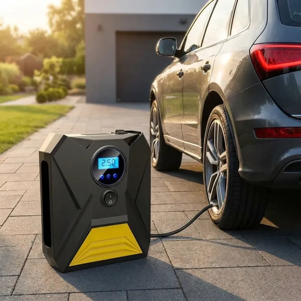 Portable digital tire inflator - automotive