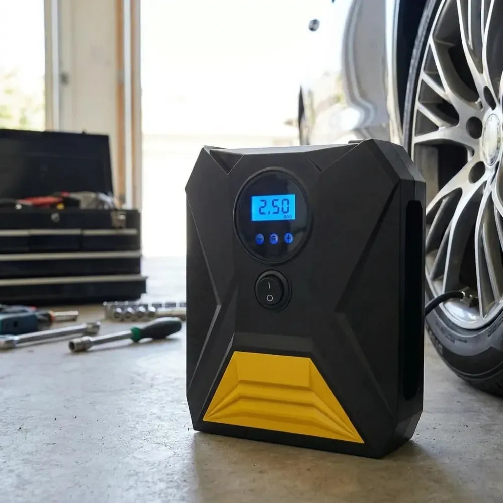 Portable digital tire inflator - automotive