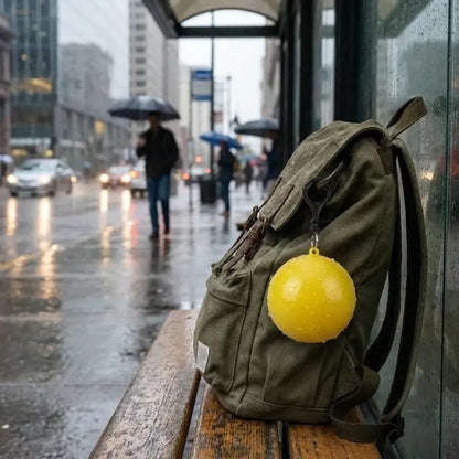 Portable disposable emergency raincoats waterproof rain poncho in a ball for traveling camping outdoor (pack of 5)