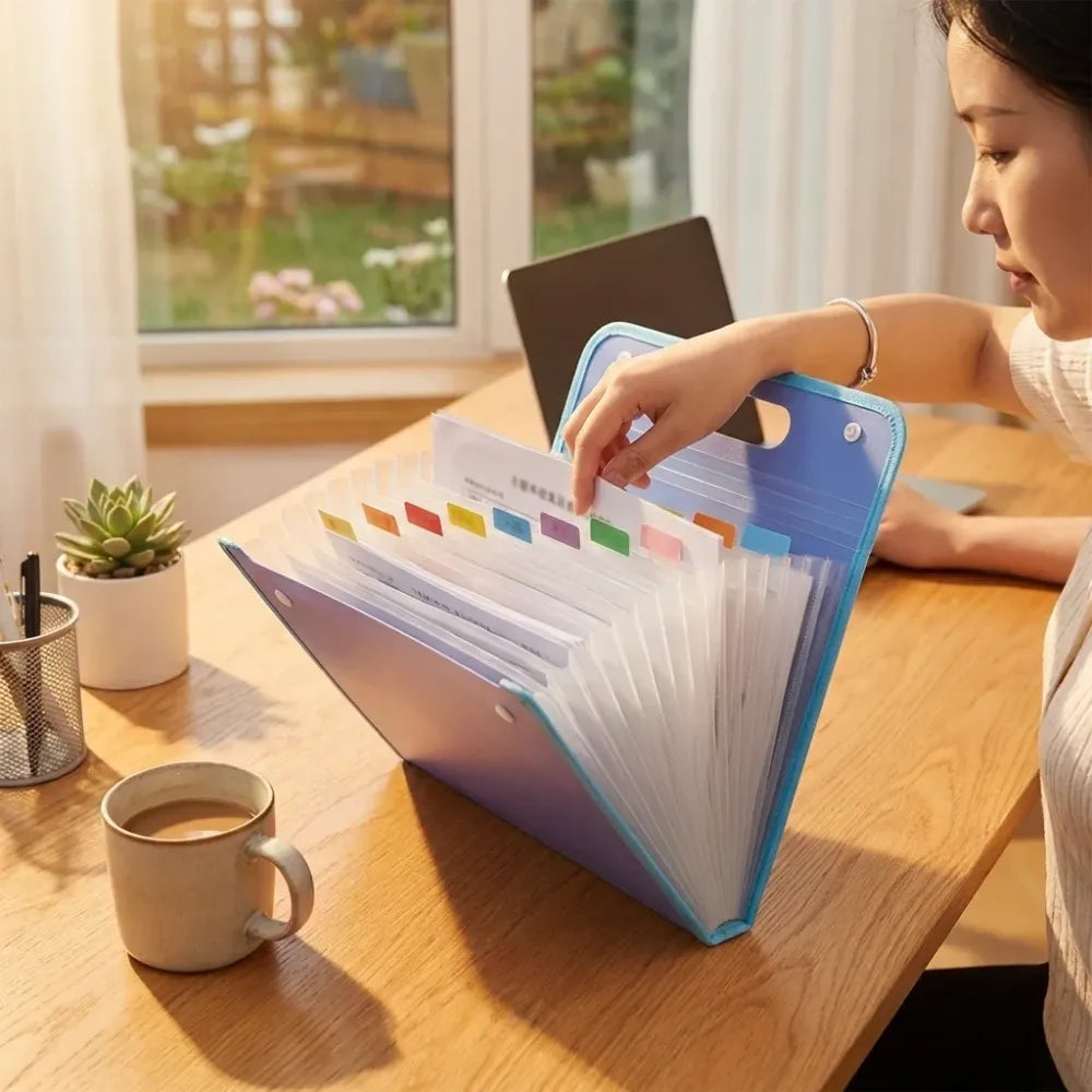 Portable expanding file folder – pack of 1