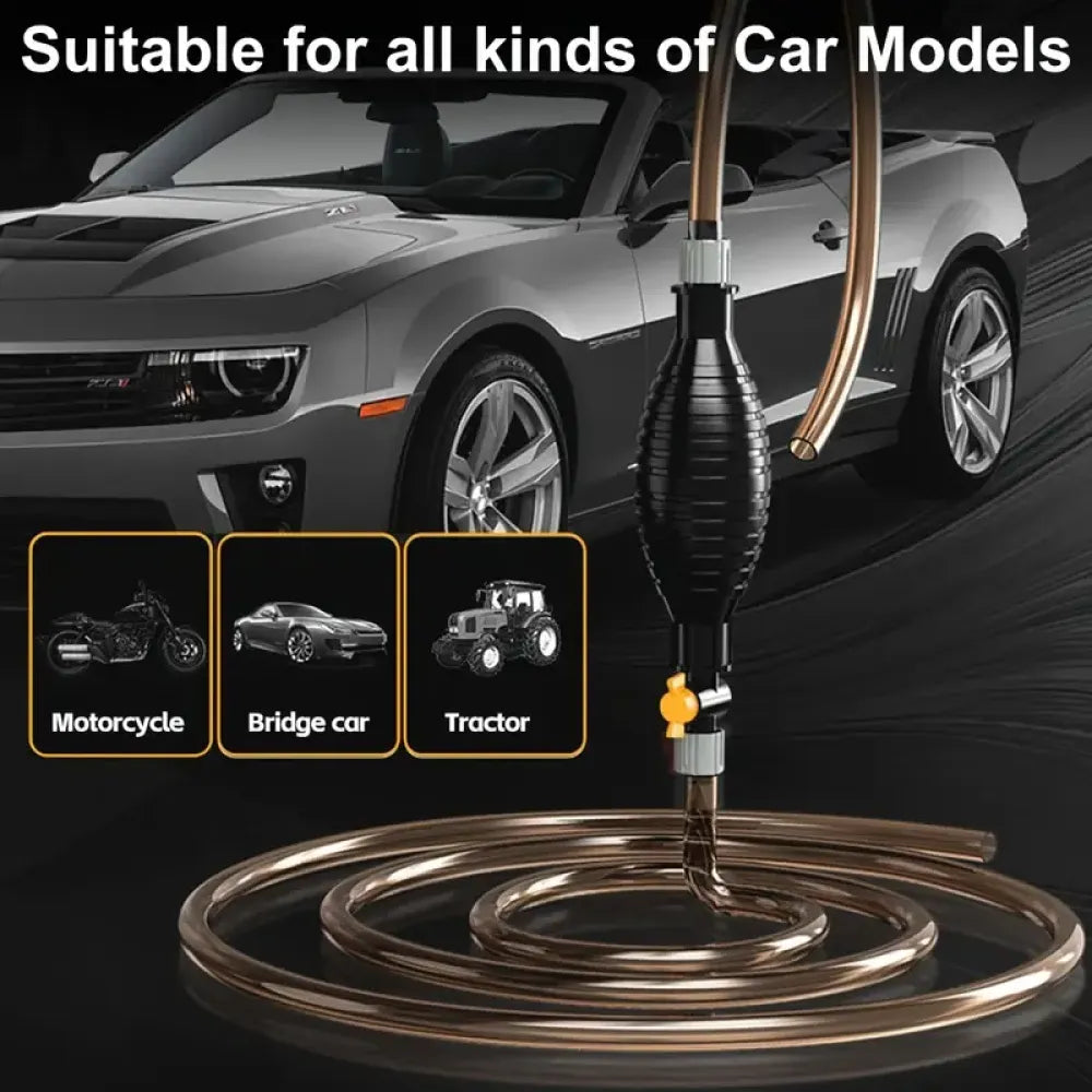 Portable fluid transfer pump - car and bike accessories