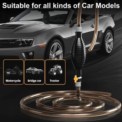 Portable fluid transfer pump - car and bike accessories