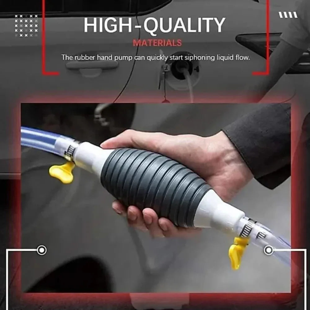 Portable fluid transfer pump - car and bike accessories