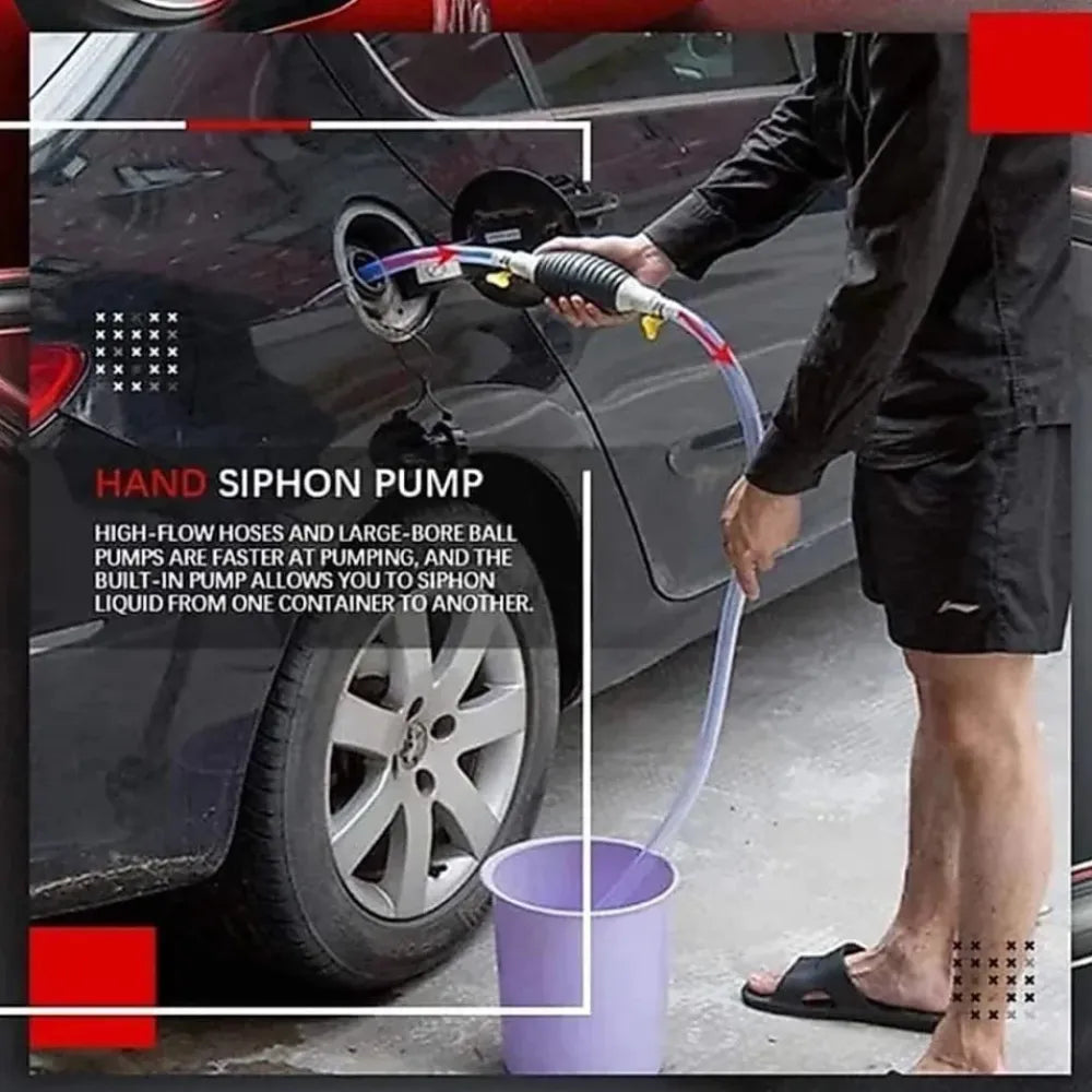 Portable fluid transfer pump - car and bike accessories