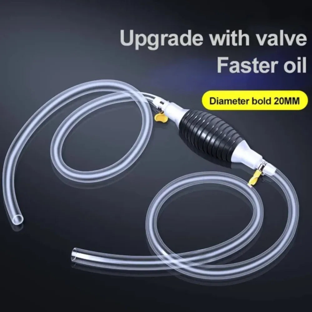 Portable fluid transfer pump - car and bike accessories