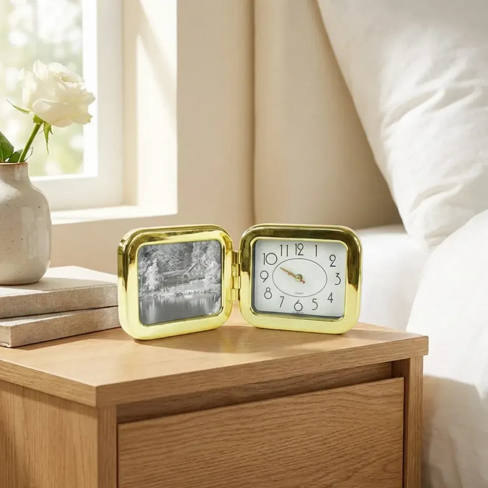Portable foldable desk clock space-saving and stylish (1 pc) - home improvement