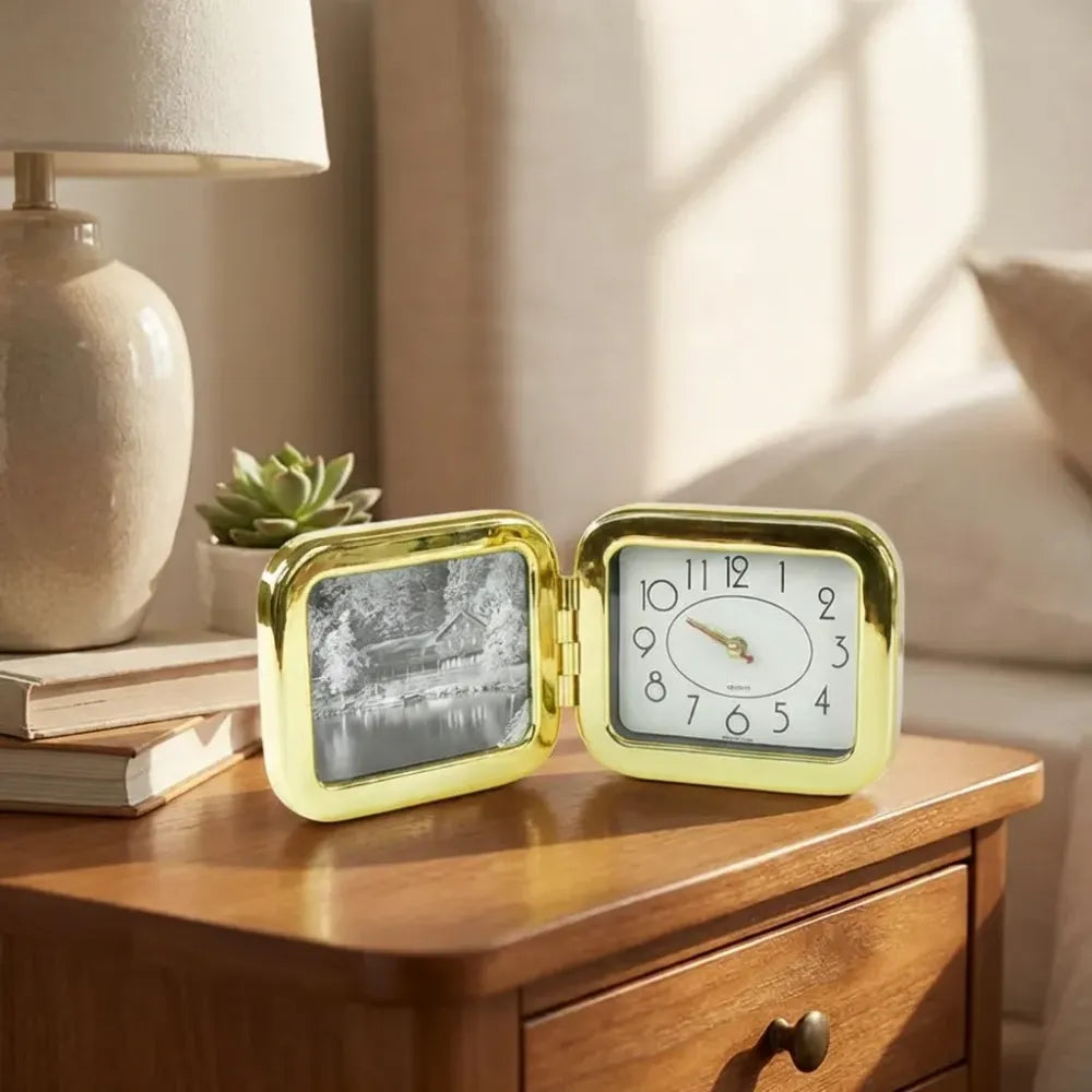 Portable foldable desk clock space-saving and stylish (1 pc) - home improvement