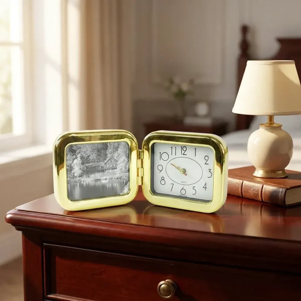 Portable foldable desk clock space-saving and stylish (1 pc) - home improvement
