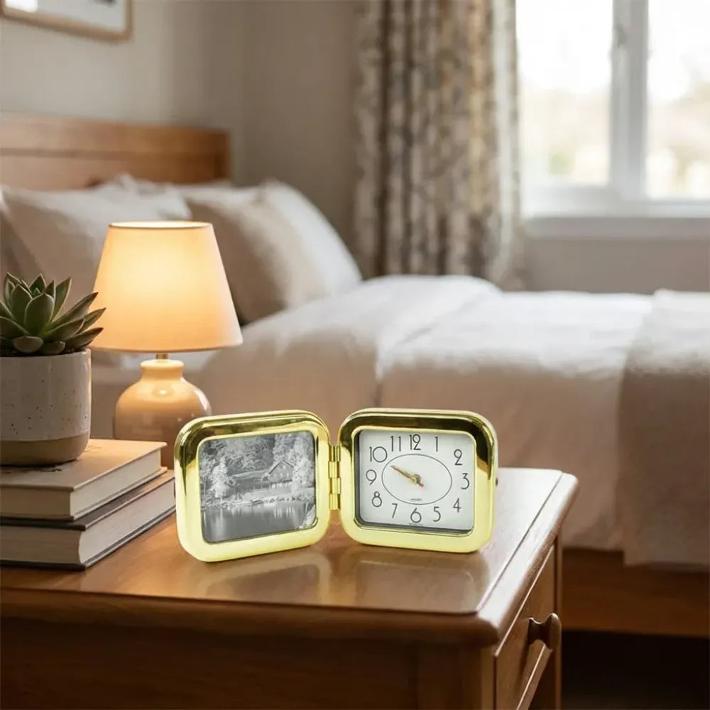 Portable foldable desk clock space-saving and stylish (1 pc) - home improvement