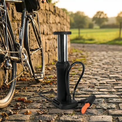 Portable foot-activated bike pump - automotive