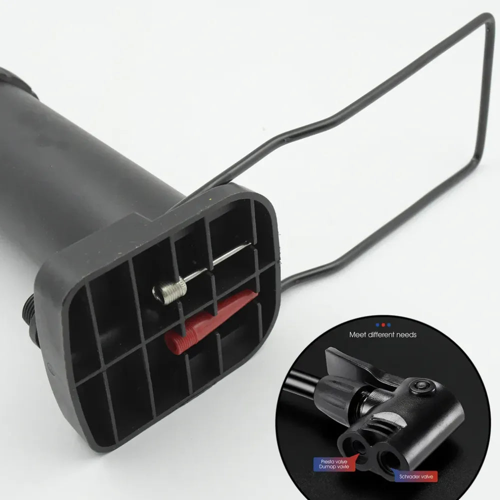 Portable foot-activated bike pump - automotive