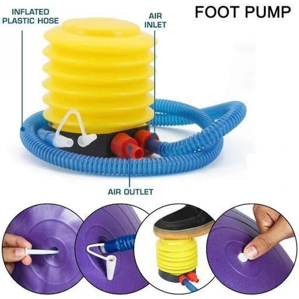 Portable foot air pump