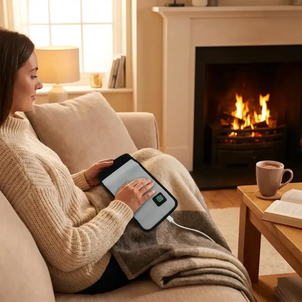 Portable hand heating strap - health care