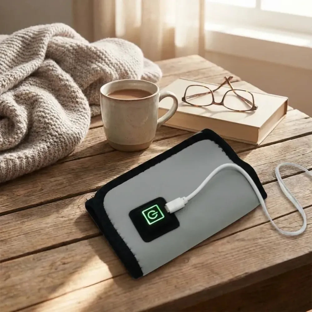 Portable hand heating strap - health care