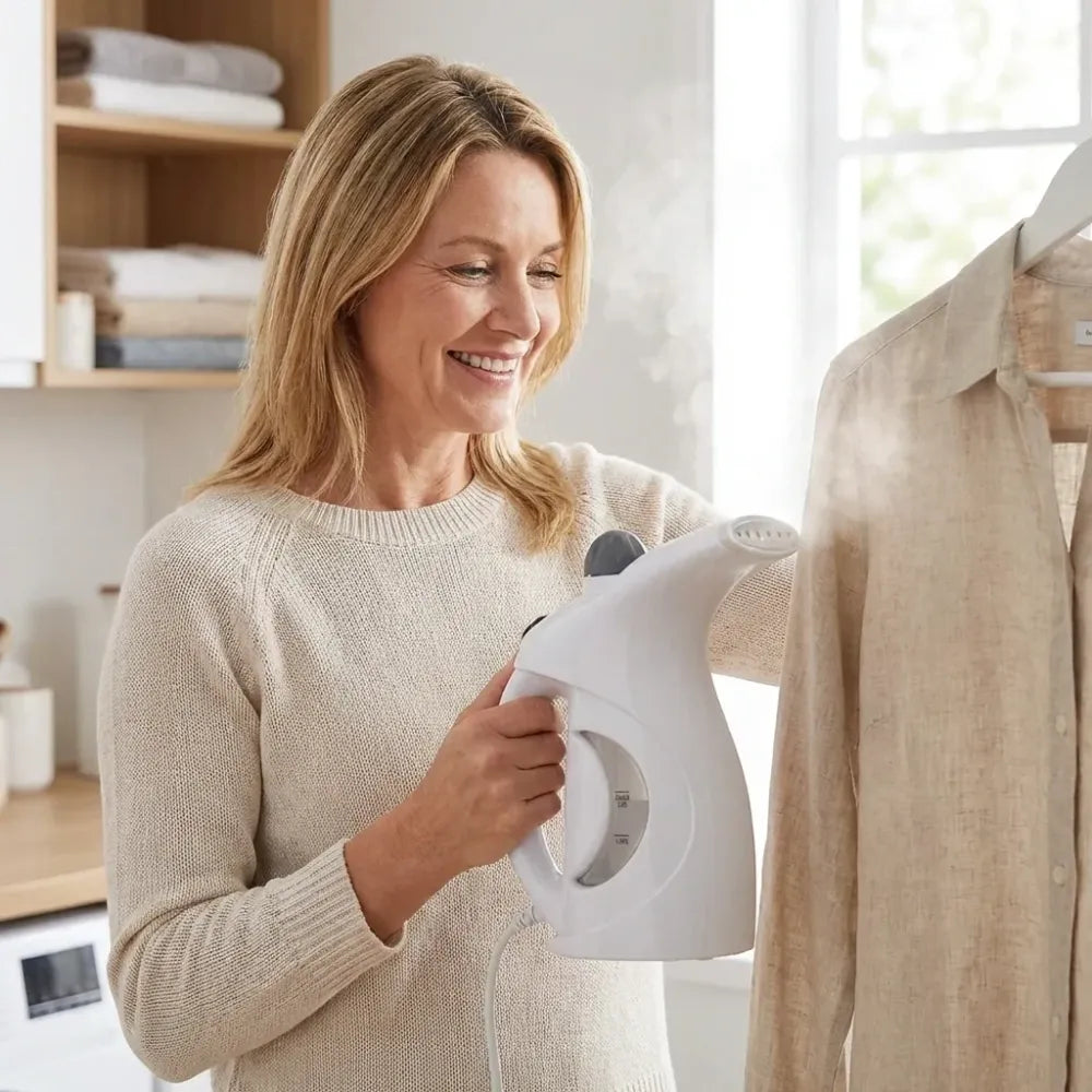 Portable handheld garment & facial steamer