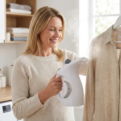 Portable handheld garment & facial steamer