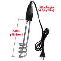 Portable immersion water heater