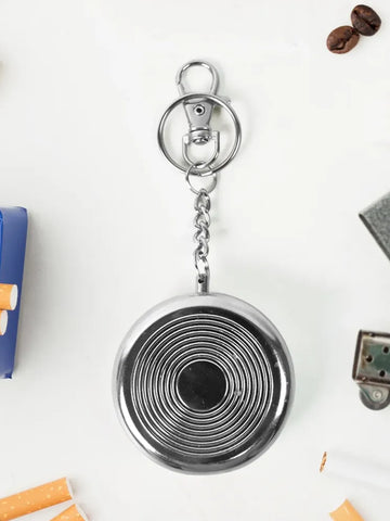 Portable Keychain Ashtray – Stainless Steel