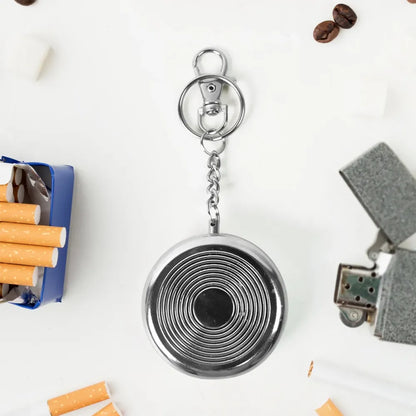 Portable keychain ashtray – stainless steel - home improvement