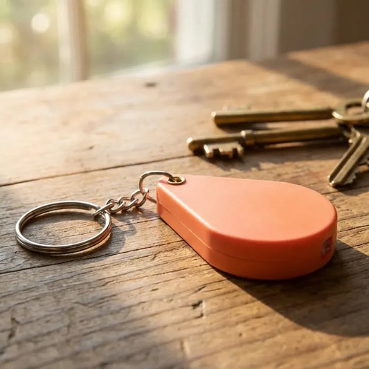 Portable keychain magnifier glass - office