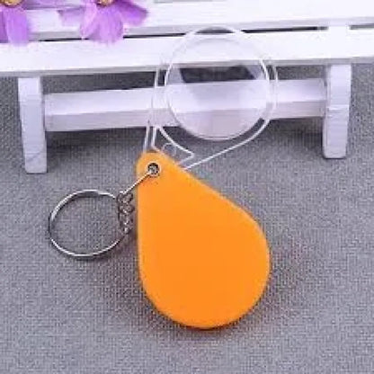 Portable keychain magnifier glass - office