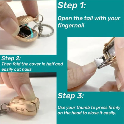 Portable keychain nail clipper - health care