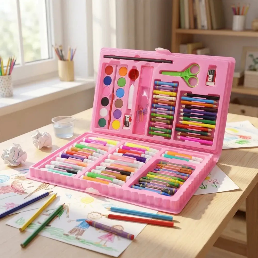 Portable kids art kit - office