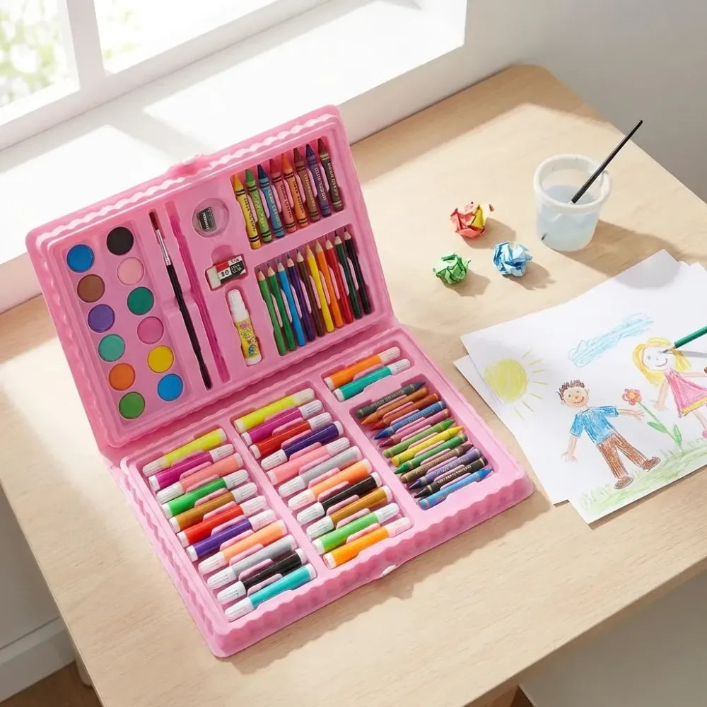 Portable kids art kit - office