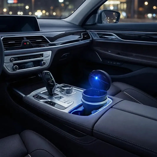 Portable led car ashtray - home improvement