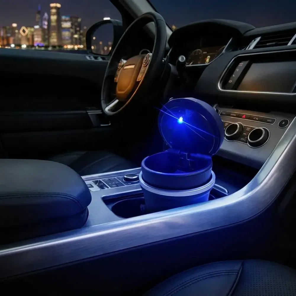 Portable led car ashtray - home improvement