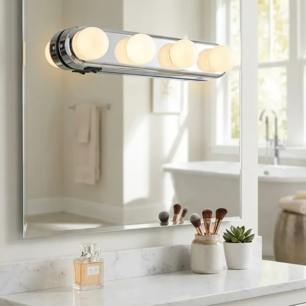 Portable led vanity mirror with adjustable brightness - home improvement