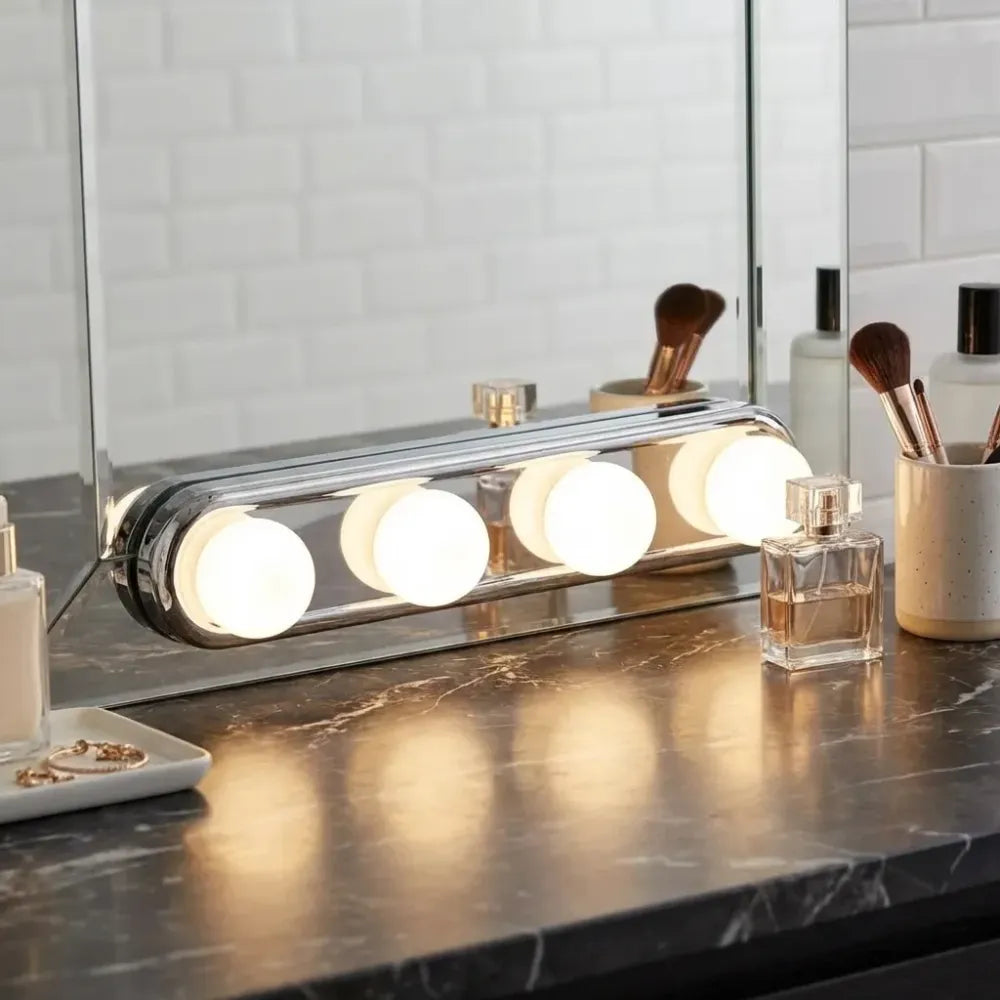 Portable led vanity mirror with adjustable brightness - home improvement