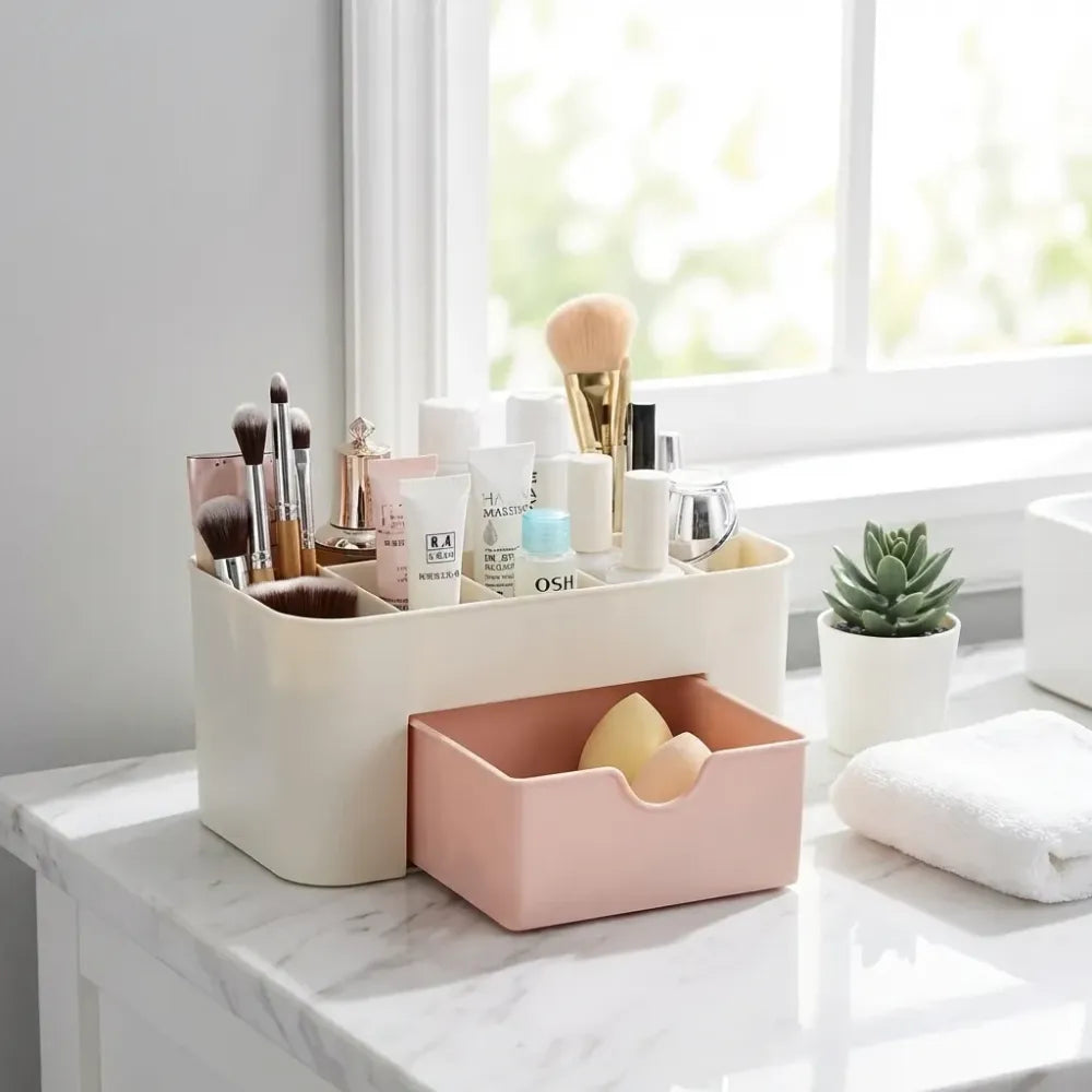 Portable makeup organizer box - health & beauty