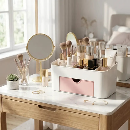 Portable makeup organizer box - health & beauty