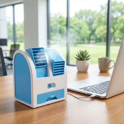 Portable mini air cooler fan - home & kitchen
