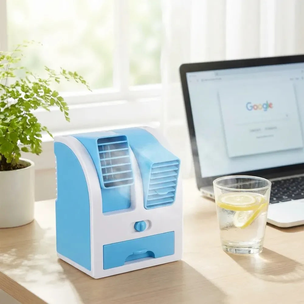 Portable mini air cooler fan - home & kitchen