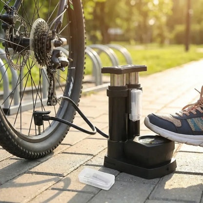 Portable mini bike pump - automotive