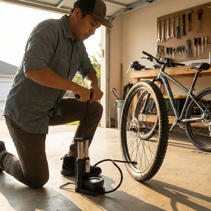 Portable mini bike pump - automotive