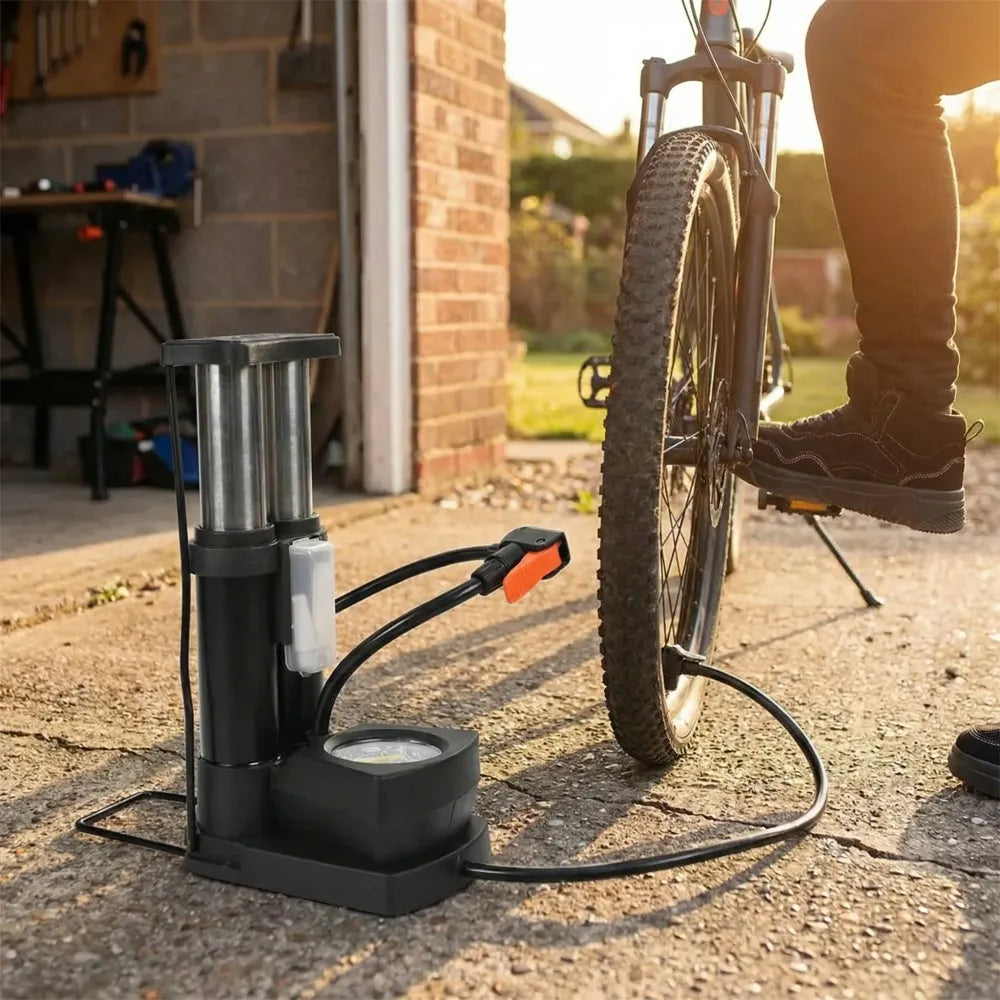 Portable mini bike pump - automotive