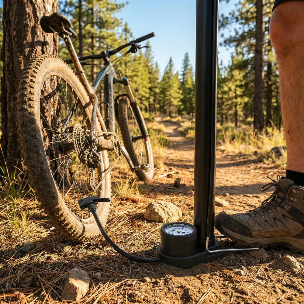 Portable mini bike pump - automotive