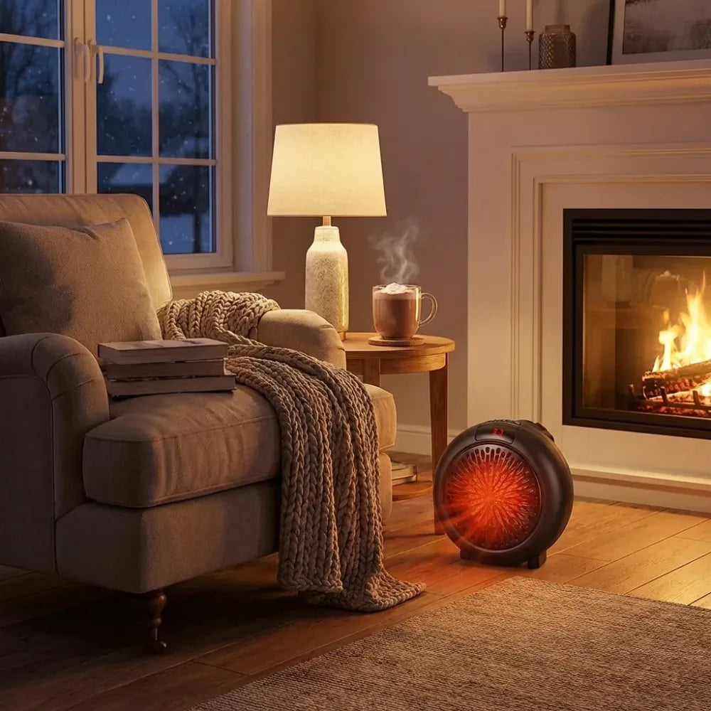 Portable mini room heater - office